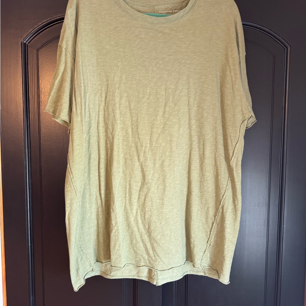 Casual Olive Green T-Shirt